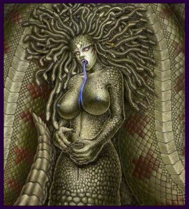 Rating: Explicit Score: 0 Tags: apode big_breasts border breasts claws draconcopode e621 european_mythology female genitals gorgon greek_mythology legless long_tongue medusa mythology naga nipples non-mammal_breasts non-mammal_nipples nude purple_border reptile scalie serpentine snake solo tongue unknown_artist vulva User: bunchy7s