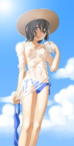 Rating: Explicit Score: 0 Tags: 1girls bikini bikini_bottom bikini_top_removed black_hair blue_bikini breasts female female_only grey_eyes hat juice_box looking_at_viewer nipples original rule34 see-through small_breasts solo standing swimsuit wet yoshitomi_akihito User: bunchy7s
