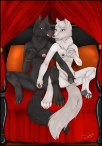 Rating: Explicit Score: 0 Tags: 4_toes alysaere anthro bed black_body black_border black_fur black_nipples black_vulva blush bodily_fluids border bracelet breasts canid canine clitoris duo e621 feet female female/female fluffy fluffy_tail foot_fetish foot_play footsie fur furniture genital_fluids genitals green_eyes grope hi_res hindpaw incest_(lore) jewelry licking licking_lips looking_at_viewer mammal measui navel nipples nude paws pink_eyes purple_eyes self_lick sibling_(lore) sister_(lore) sisters_(lore) sitting snowmoonstone spread_legs spread_vulva spreading tail toes tongue tongue_out vaginal_fluids vulva wet white_body white_fur User: bunchy7s