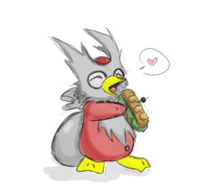 Rating: Safe Score: 0 Tags: ambiguous_gender bread delibird e621 eating feral food fruit generation_2_pokemon heart_symbol lettuce nintendo olive_(fruit) open_mouth plant pokemon pokemon_(species) sack sandwich_(food) simple_background solo submarine_sandwich unknown_artist vegetable white_background User: bunchy7s