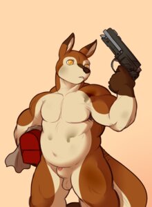 Rating: Explicit Score: 0 Tags: animal_genitalia anthro balls e621 genitals gun hi_res kangaroo macropod male mammal marsupial nude orange_eyes overweight overweight_anthro overweight_male penis penis_tip rag ranged_weapon sheath slightly_chubby solo tderek99 warm_colors weapon User: bunchy7s