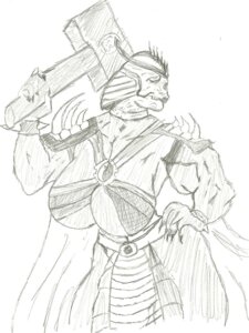 Rating: Explicit Score: 0 Tags: 2d breasts color female female_only front_view hammer hand_on_hip helmet holding mortal_kombat overhand_grip rule34 rule_63 shao_kahn simple_background solo white_background User: bunchy7s