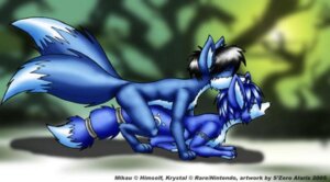 Rating: Explicit Score: 0 Tags: all_fours black_hair blue_body blue_fur blue_hair canid canine detailed_background doggystyle duo e621 eyes_closed female female_penetrated feral feral_on_feral forest fox from_behind_position fur hair krystal_(star_fox) majora's_mask male male/female male_penetrating male_penetrating_female mammal mikau multi_tail nintendo outside outside_sex penetration plant s-nina sex short_hair star_fox tail the_legend_of_zelda tree white_body white_fur wood User: bunchy7s