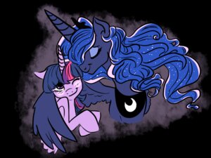 Rating: Safe Score: 0 Tags: 2014 4:3 blue_body blue_fur blue_hair blush duo e621 equid equine eyes_closed feathered_wings feathers female female/female feral friendship_is_magic fur hair happy hasbro horn hug mammal multicolored_hair my_little_pony mythological_creature mythological_equine mythology nuzzling one_eye_closed princess_luna_(mlp) purple_body purple_eyes purple_fur purple_hair soiltail twilight_sparkle_(mlp) two_tone_hair winged_unicorn wings wink User: bunchy7s