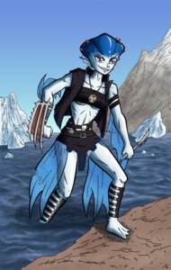 Rating: Questionable Score: 0 Tags: animal_humanoid aquatic aquatic_humanoid blue_body blue_skin breasts e621 female fish fish_humanoid hair hi_res humanoid jewelry necklace nintendo ocarina_of_time pendant princess_ruto reallyangry solo spiritual_stone_(oot) the_legend_of_zelda walking weapon zora zora's_sapphire User: bunchy7s