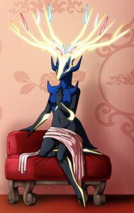 Rating: Questionable Score: 0 Tags: anthro anthrofied antlers areola black_body black_fur blue_body blue_fur blue_nipples breasts chair crovirus deer e621 female fur furniture generation_6_pokemon hair hand_on_chest hi_res horn legendary_pokemon looking_at_viewer mammal nintendo nipples nude pinup pokemon pokemon_(species) pokemorph pose solo xerneas xerneas_(active_mode) User: bunchy7s
