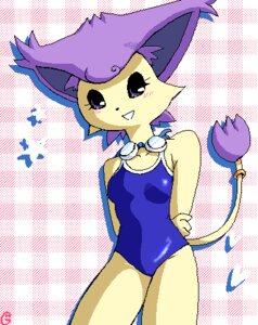Rating: Safe Score: 0 Tags: accessory anthro anthrofied biped black_nose black_sclera blue_clothing blue_one-piece_swimsuit blue_swimwear blush clothed clothing dark_eyes delcatty digital_media_(artwork) e621 eyewear eyewear_around_neck felid female fur furgonomics g-sun generation_3_pokemon goggles goggles_around_neck hair hands_behind_back iris jewelry looking_at_viewer low_res mammal monotone_face multicolored_body multicolored_clothing multicolored_fur multicolored_one-piece_swimsuit multicolored_swimwear multicolored_tail nintendo oekaki open_mouth open_smile pattern_background pokemon pokemon_(species) pokemorph pupils purple_body purple_ears purple_eyes purple_fur purple_hair purple_tail ring school_swimsuit short_hair simple_background small_nose smile solo standing swimming_goggles swimwear tail tail_accessory tail_jewelry tail_ring two_tone_body two_tone_clothing two_tone_fur two_tone_one-piece_swimsuit two_tone_swimwear two_tone_tail white_clothing white_one-piece_swimsuit white_swimwear yellow_body yellow_face yellow_fur yellow_tail young young_anthro young_female User: bunchy7s