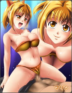 Rating: Explicit Score: 0 Tags: 1girls bikini blonde_hair blush breasts censored cleavage cowgirl_position female male mumumu_(road) open_mouth orange_bikini original penis ponytail pussy rule34 sex short_hair straddle swimsuit tied_hair vaginal_penetration yellow_eyes User: bunchy7s