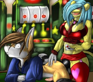 Rating: Explicit Score: 0 Tags: anal anthro anthro_on_anthro anthro_penetrated anthro_penetrating anthro_penetrating_anthro balls bassariscus big_breasts big_penis biped black_penis breasts butt card casino cent_sign cleavage clothed clothing currency_amount currency_symbol digital_media_(artwork) duo e621 erection felid fingers_on_another's_butt fingers_on_butt genitals gynomorph gynomorph/male gynomorph_penetrating gynomorph_penetrating_male heart_clothing heart_legwear heart_print heart_symbol heart_thigh_highs hearts_(suit) holding_card holding_object humanoid_genitalia humanoid_penis intersex intersex/male intersex_penetrating intersex_penetrating_male kari_(makarimorph) kendall_(sirkain) legwear lion makarimorph male male_penetrated mammal mistress number pantherine penetration penile penis playing_card price print_clothing print_legwear print_thigh_highs procyonid ring-tailed_cat sex slot_machine spades_(suit) suit_symbol symbol thigh_highs touching_butt User: bunchy7s
