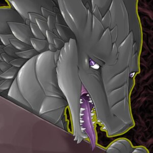 Rating: Safe Score: 0 Tags: 1:1 2014 ambiguous_gender black_body black_scales bust_portrait dragon e621 icon looking_at_viewer low_res mythological_creature mythological_scalie mythology narse open_mouth pattern_background portrait pupils purple_eyes purple_tongue scales scalie sharp_teeth simple_background slit_pupils solo teeth tongue varka User: bunchy7s