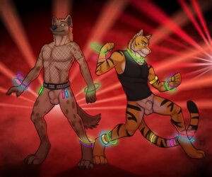 Rating: Explicit Score: 0 Tags: 4_toes 5_fingers 6:5 alexeji animal_genitalia anthro armband athletic athletic_anthro athletic_male balls belt black_claws black_nose black_stripes blue_eyes bottomless brown_spots claws clothed clothing dancing digitigrade duo e621 feet felid finger_claws fingers fishnet_clothing fishnet_t-shirt fishnet_topwear fist fur genitals glowing glowstick glowstick_anklet glowstick_bracelet glowstick_necklace glowstick_on_belt glowstick_on_tail green_eyes hyena letigre male mammal mane multicolored_body multicolored_fur orange_body orange_fur pantherine pawpads penis penis_tip pink_nose pink_pawpads pose rave retractable_claws sheath shirt smile spots spotted_hyena stripes studded_belt studs t-shirt tail tan_body tan_fur tank_top tiger tight_clothing tight_topwear toe_claws toes topwear tsaiwolf two_tone_body two_tone_fur User: bunchy7s