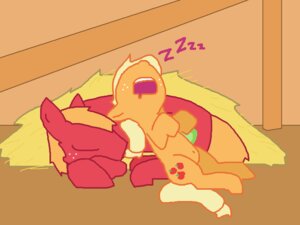Rating: Safe Score: 0 Tags: 4:3 applejack_(mlp) big_macintosh_(mlp) brother_(lore) brother_and_sister_(lore) cutie_mark detailed_background duo e621 earth_pony equid equine eyes_closed female feral friendship_is_magic hasbro horse male mammal my_little_pony pony quadruped sibling_(lore) sister_(lore) sleeping tail the_weaver toony User: bunchy7s