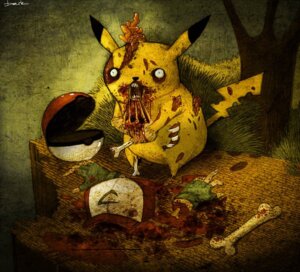 Rating: Questionable Score: 0 Tags: ash_ketchum berkozturk blood bodily_fluids bone clothing death digital_media_(artwork) e621 fur generation_1_pokemon gloves gore grotesque_death handwear hat headgear headwear horror_(theme) male mammal nightmare_fuel nintendo pikachu pokeball pokemon pokemon_(species) pokemon_trainer rib_cage rodent severed_body_part severed_hand solo standard_pokeball tail undead yellow_body yellow_fur zombie User: bunchy7s