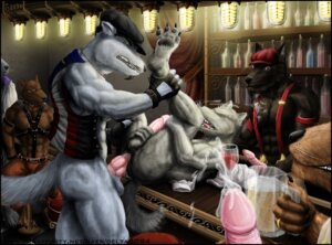 Rating: Explicit Score: 0 Tags: abs alcohol anal anal_penetration anthro anthro_on_anthro anthro_penetrated anthro_penetrating anthro_penetrating_anthro balls bar bartop beard beer beverage bodily_fluids bottomless canid canine clothed clothing cum cumshot delta2094 e621 ejaculation erection facial_hair food from_front_position genital_fluids genitals group liquor male male/male male_penetrated male_penetrating male_penetrating_male mammal muscular muscular_anthro muscular_male mustache nude orgasm penetration penile penile_penetration penis penis_in_ass public public_sex queue sex size_difference straps tail unusual_anatomy unusual_genitalia unusual_penis User: bunchy7s
