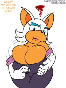 Rating: Questionable Score: 0 Tags: annoyed anthro bare_shoulders bat big_breasts blue_eyes breasts bulging_breasts cleavage clothed clothing daredemon7000 e621 english_text female habbodude hair huge_breasts mammal rouge_the_bat sega solo sonic_the_hedgehog_(series) text white_hair User: bunchy7s