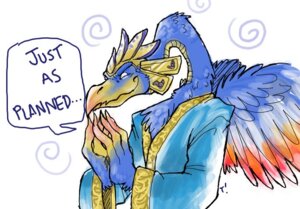 Rating: Safe Score: 0 Tags: anthro avian beak bird chaos_daemon daemon_of_tzeentch demon dialogue e621 english_text feathers just_as_planned lord_of_change male meme reaction_image simple_background smile solo text unknown_artist warhammer_(franchise) white_background User: bunchy7s