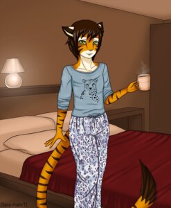 Rating: Safe Score: 0 Tags: 2013 ambiguous_gender anthro bed bedroom beverage biped brown_hair clothing coffee container cup e621 eliana-asato felid food fur furniture green_eyes hair hi_res holding_container holding_cup holding_object inside lamp mammal orange_body orange_fur pajamas pantherine saba short_hair smile solo standing steam stripes tea tiger white_body white_fur User: bunchy7s Rating: Safe Score: 0 Tags: 2013 ambiguous_gender anthro bed bedroom beverage biped brown_hair clothing coffee container cup e621 eliana-asato felid food fur furniture green_eyes hair hi_res holding_container holding_cup holding_object inside lamp mammal orange_body orange_fur pajamas pantherine saba short_hair smile solo standing steam stripes tea tiger white_body white_fur User: bunchy7s