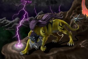 Rating: Safe Score: 0 Tags: ambiguous_gender digitigrade e621 electricity fangs felid feral generation_2_pokemon legendary_pokemon looking_at_viewer mammal nintendo pokemon pokemon_(species) quadruped raikou solo stripes tail teeth unknown_artist User: bunchy7s