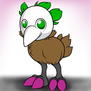 Rating: Safe Score: 0 Tags: 1:1 ambiguous_gender avian bandai_namco biped bird brown_body brown_feathers chibi claws digimon digimon_(species) e621 feathers feral green_eyes kiwimon mask solo xd_pancakes User: bunchy7s