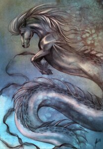 Rating: Safe Score: 0 Tags: ambiguous_gender aquatic e621 equid european_mythology feral fin greek_mythology hair hippocampus hooves johis mammal mythology ribbons simple_background solo spots underwater water white_hair User: bunchy7s