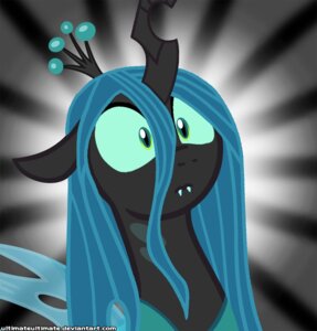Rating: Safe Score: 0 Tags: 2012 arthropod blue_hair changeling_(mlp) crown e621 fangs female feral friendship_is_magic green_eyes hair hasbro headgear horn insect_wings my_little_pony queen_chrysalis_(mlp) reaction_image shocked simple_background solo surprised teeth ultimateultimate what whitediamonds wings User: bunchy7s