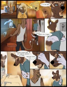 Rating: Safe Score: 0 Tags: 2013 african_wild_dog alcohol anthro bar bar_stool bathroom beer beverage black_border blue_eyes border canid canine claws clothing comic dialogue digital_media_(artwork) door e621 english_text euplerid eye_contact facial_piercing fangs felid female food fossa furniture glass group inside james_(sayuncle) javier_(sayuncle) lagomorph laugh leporid lip_piercing living_tail looking_at_another looking_through looking_through_fingers male mammal markings multiple_scenes nose_piercing piercing public_restroom rabbit reptile sayuncle scalie septum_piercing shirt sink snake snake_tail solo_focus speech_bubble stalking stool tail tank_top teeth text topwear unusual_anatomy unusual_tail User: bunchy7s
