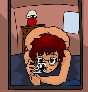 Rating: Explicit Score: 0 Tags: ass bedroom bending_forward bending_over butt faye_whitaker female female_human glasses human_only jeph_jacques looking_at_viewer nude nude_female nude_selfie on_bed questionable_content red_hair rule34 selfie tagme webcomic User: bunchy7s