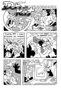 Rating: Questionable Score: 0 Tags: 2005 angry anthro bad_metadata black_and_white canid canine canis clothing comic dialogue domestic_cat donny_squirrel e621 english_text felid feline felis female group hi_res karri_aronen kat_chipmunk male mammal mephitid missing_sample monochrome nimbl_kitty rodent sciurid skunk tail text toony tree_squirrel wolf User: bunchy7s