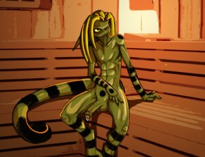 Rating: Explicit Score: 0 Tags: 5_fingers abs anthro c_line_kishin dreadlocks e621 erection fingers foreskin gekk0 gekko_(character) genital_piercing genitals green_pseudo_hair humanoid_genitalia humanoid_hands humanoid_penis kishin_(gekk0) lizard male markings nude partially_retracted_foreskin penis penis_piercing piercing prince_albert_piercing pseudo_hair reptile sauna scalie solo spread_legs spreading tail User: bunchy7s