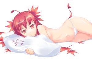 Rating: Questionable Score: 0 Tags: female hips leaf leaf_girl leaves looking_at_viewer lowleg lowleg_panties lying maple_leaf maple_leaves monster_girl nanakusa on_side panties pillow red_hair rule34 topless underwear User: bunchy7s