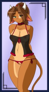 Rating: Explicit Score: 0 Tags: anthro bovid bovine breasts brown_hair cainesart cattle clara_(cainesart) clothing digital_media_(artwork) e621 female genitals green_eyes hair hi_res horn lingerie mammal nipples panties solo tail underwear vulva User: bunchy7s