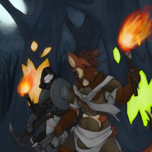 Rating: Safe Score: 0 Tags: 1:1 anthro aquatic armor axe baroque_(bzooks) black_hair black_sclera brown_body brown_fur canid canine cetacean cloth clothing collapsed_dorsal_fin countershading detailed_background dolphin dorsal_fin duo e621 fantasy fin forest fur gloves hair handwear hi_res holding_object holding_torch leather looking_back mace male mammal maned_wolf melee_weapon oceanic_dolphin orca outside pav plant purple_eyes randolph_(randt) shield toothed_whale torch tree weapon white_body white_fur User: bunchy7s