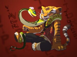 Rating: Questionable Score: 0 Tags: 2008 4:3 anthro claws coiling dreamworks duo e621 felid female female/female feral forked_tongue fur half-closed_eyes hyhlion kung_fu_panda mammal markings master_tigress master_viper narrowed_eyes pantherine pawpads red_eyes reptile scalie snake striped_body striped_fur stripes tail tiger toe_claws tongue tongue_out viper wallpaper yellow_sclera User: bunchy7s