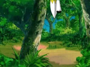 Rating: Safe Score: 0 Tags: 2d_animation 4:3 ambiguous_gender animated animated_gif anthro bandai_namco biped black_sclera canid canine detailed_background digimon digimon_(species) e621 forest fur iisaw jumping low_res mammal nature outside plant renamon short_playtime solo spinning toony tree white_body white_fur wood yellow_body yellow_fur User: bunchy7s