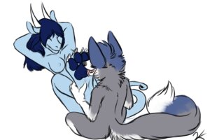 Rating: Questionable Score: 0 Tags: 3:2 4_toes ambiguous_gender anthro blue_body blue_hair breasts claws digitigrade dragon duo e621 eyes_closed feet female foot_fetish foot_lick foot_play fur grey_body grey_fur hair hindpaw horn licking loki_(zarus195) long_hair lying mythological_creature mythological_scalie mythology nipples non-mammal_breasts non-mammal_nipples nude nude_female on_back pawpads paws raised_arm rear_view scalie sera_(sera) simple_background sitting smile soles tail toes tongue tongue_out vampirekitty white_background zarus195 User: bunchy7s