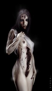 Rating: Explicit Score: 0 Tags: artist_request beige_skin black_background black_eyes breasts clothing color creepy dark eyes female female_only gore grey_hair guro hair hirajoshiba human injury laceration long_hair open_eyes pale pubic_hair rule34 shirt_lift skin solo standing undead wound zombie zombie_girl User: bunchy7s