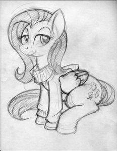 Rating: Safe Score: 0 Tags: black_and_white clothing cutie_mark e621 equid equine eyelashes feathered_wings feathers female feral fluttershy_(mlp) friendship_is_magic hasbro king-cheetah looking_at_viewer mammal monochrome my_little_pony mythological_creature mythological_equine mythology pegasus quadruped simple_background sitting sketch smile solo sweater tail toony topwear wings User: bunchy7s