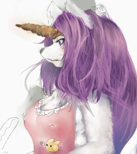 Rating: Questionable Score: 0 Tags: anthro big_breasts black_eyes breasts canid canine clothed clothing e621 eyebrows eyelashes female fur hair horn legend_of_mana mammal mana_(series) nipple_outline nipples purple_hair purple_sclera rabite sierra_(mana) simple_background sindoll solo square_enix User: bunchy7s