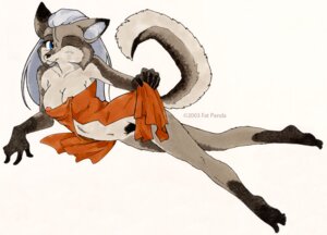 Rating: Questionable Score: 0 Tags: 2003 anthro bottomless breasts canid canine cloth clothed clothing e621 fatpanda female mammal solo tail User: bunchy7s