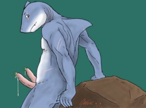 Rating: Explicit Score: 0 Tags: 2_penises animal_genitalia animal_penis anthro aquatic biped bodily_fluids brown_eyes e621 erection fin fish genital_fluids genital_piercing genitals hemipenes jayem male multi_genitalia multi_penis nipples non-mammal_nipples nude penis penis_piercing piercing precum prince_albert_piercing scar shark solo standing User: bunchy7s