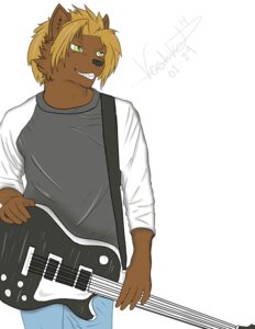 Rating: Safe Score: 0 Tags: anthro canid canine canis clothing e621 electric_guitar fur guitar hair happy hi_res male mammal musical_instrument paws plucked_string_instrument pose solo string_instrument voshiket wolf User: bunchy7s