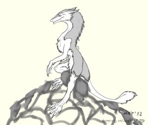 Rating: Safe Score: 0 Tags: 2012 crouching e621 male mammal mixit nude sergal side_view simple_background sitting solo tail User: bunchy7s