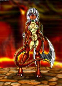 Rating: Explicit Score: 0 Tags: amphibian anthro arturo_juarez axe biped breasts claws collar collar_only dinosaur double_bitted_axe dragon dromaeosaurid e621 female genitals greataxe green_eyes hair looking_at_viewer markings melee_weapon muscular muscular_anthro muscular_female mythological_creature mythological_salamander mythological_scalie mythology nipples non-mammal_breasts non-mammal_nipples nude prehistoric_species red_theme reptile saurischian scalie solo standing tail tattoo theropod unimpressed velociraptor vulva warrior weapon white_hair zire User: bunchy7s