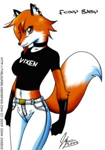 Rating: Safe Score: 0 Tags: 2003 anthro breasts brown_eyes canid canine choker clothed clothing digital_media_(artwork) dipstick_tail e621 ear_piercing female fox fur gloves_(marking) italy_ishida jewelry john_joseco mammal markings midriff necklace orange_body orange_fur piercing simple_background solo tail tail_markings the_lounge white_background User: bunchy7s