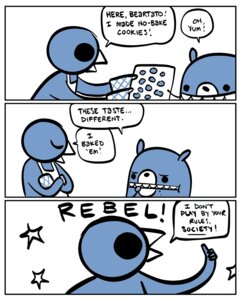 Rating: Safe Score: 0 Tags: 2010 4_fingers ambiguous_gender anthro apron avian bakeware baking baking_tray beak bear beartato big_eyes bird black_eyebrows black_eyes black_nose blue_body blue_clothing blue_face blue_hands blue_handwear blue_mittens border clothing comic cookie cooking cookware criss-cross_clothing criss-cross_handwear criss-cross_mittens criss-cross_pattern crossed_arms dark_eyebrows dark_eyes dark_nose dialogue dot_eyes duo e621 eating empty_eyes english_text exclamation_point eyebrows eyes_closed featureless_hands fingers food gesture hand_gesture handwear holding_object holding_tray humor kitchen_utensils lidded_eyes light_border light_clothing light_handwear light_mittens mammal mittens monotone_apron monotone_body monotone_clothing monotone_face monotone_hands multicolored_body multicolored_clothing multicolored_face multicolored_handwear multicolored_mittens multicolored_oven_mitts nedroid offering_food offering_to_another open_beak open_mouth oven_mitts pattern_clothing pattern_handwear pattern_mittens rebel reginald_(nedroid) simple_background simple_eyes speech_bubble star talking_to_another text thumbs_up tools two_tone_body two_tone_clothing two_tone_face two_tone_handwear two_tone_mittens two_tone_oven_mitts white_apron white_background white_body white_border white_clothing white_face white_handwear white_mittens white_oven_mitts User: bunchy7s