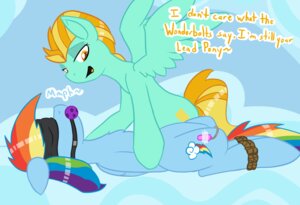Rating: Explicit Score: 0 Tags: 2013 amber_eyes ambiguous_penetration ball_gag bdsm blindfold blue_body blue_feathers blue_fur bondage bound cloud cutie_mark dialogue dominant dominant_female duo e621 english_text equid equine feathered_wings feathers female female/female feral fluffy fluffy_tail friendship_is_magic fur gag gagged green_body green_fur hair hasbro lightning_dust_(mlp) lying mammal multicolored_hair multicolored_tail my_little_pony mythological_creature mythological_equine mythology nude open_mouth orange_hair outside pegasus penetration rainbow_dash_(mlp) rainbow_hair rainbow_tail scootsisbestcmc sensory_deprivation sex_toy source_request submissive submissive_female tail text two_tone_hair vibrator wings User: bunchy7s