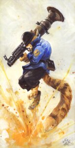 Rating: Safe Score: 0 Tags: 2012 alternate_species anthro armor belt_pouch black_bottomwear black_clothing black_pants blotch blue_clothing blue_coat blue_topwear bottomwear brown_tail clothing coat domestic_cat e621 explosion felid feline felis fire fur hat headgear headwear helmet holding_object holding_ranged_weapon holding_weapon male mammal markings military orange_body orange_fur pants ranged_weapon rocket_launcher side_view snout soldier soldier_(team_fortress_2) solo striped_markings striped_tail stripes tail tail_markings team_fortress_2 topwear two_tone_tail valve valve_corporation warrior weapon yellow_body yellow_fur yellow_tail User: bunchy7s