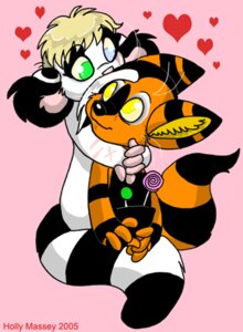 Rating: Safe Score: 0 Tags: 2005 anthro blonde_hair candy chelsea_hair_cut dessert duo e621 female food glamfur hair heart_symbol heterochromia kaku_q._spookaboo lemur lollipop male mammal primate ring-tailed_lemur romantic romantic_couple short_hair simple_background strepsirrhine tail yellow_eyes young young_anthro zeriara zeriara_(character) User: bunchy7s