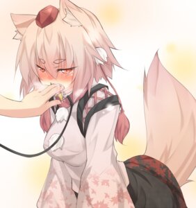Rating: Questionable Score: 0 Tags: animal_humanoid armwear blush bodily_fluids breasts canid canid_humanoid canine canine_humanoid canis clothing collar detached_sleeves disembodied_hand dog_humanoid domestic_dog duo e621 fangs female finger_fetish finger_in_mouth finger_play fingers grey_hair hair hat headgear headwear humanoid kazami_ryouya leaning leaning_forward leash mammal mammal_humanoid momiji_inubashiri pom_clothing pom_shirt red_eyes saliva short_hair simple_background solo_focus tail tears teeth tokin_hat touhou User: bunchy7s