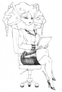 Rating: Safe Score: 0 Tags: anthro anthrofied biped bottomwear business_attire chair clothing crovirus e621 ear_piercing eyelashes eyeshadow female florges footwear furniture generation_6_pokemon hi_res high_heels lipstick looking_at_viewer makeup markings mole_(marking) monochrome nintendo notebook piercing pokemon pokemon_(species) pokemorph pumps shoes sitting skirt solo teacher User: bunchy7s